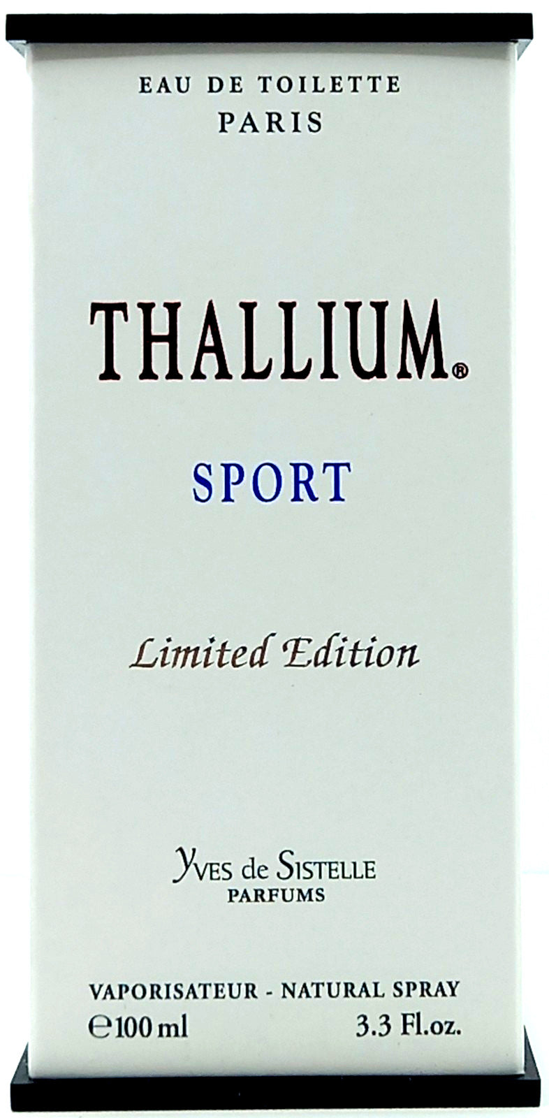 THALLIUM SPORT LIMITED EDITION EAU DE TOILETTE SPRAY FOR MEN 3.3 Oz / 100 ml NEW