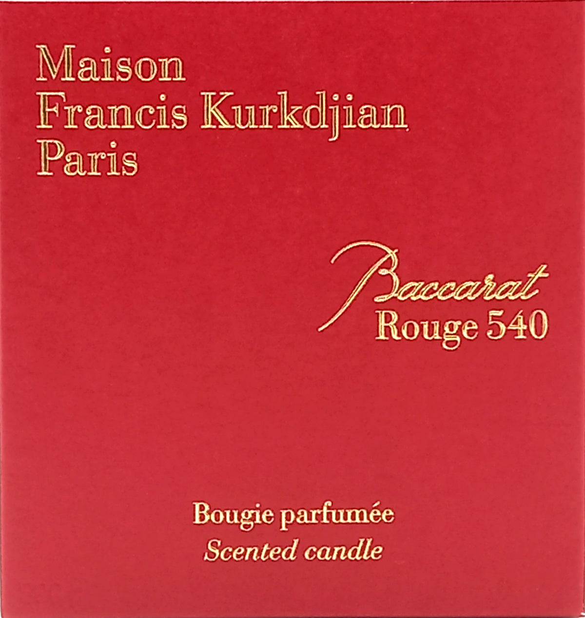 MAISON FRANCIS KURKDJIAN BACCARAT ROUGE 540 SCENTED CANDLE 10.6 Oz / 300 g NEW!