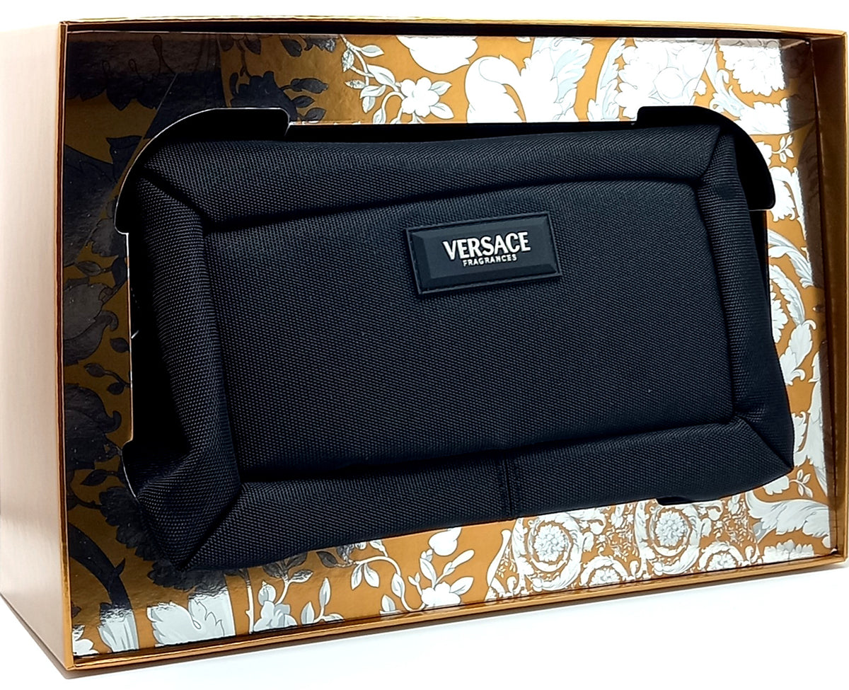 VERSACE EROS NAJIM 3 PCS GIFT SET PARFUM FOR MEN 3.4 Oz, PEN 0.3 Oz, BAG NEW!!!