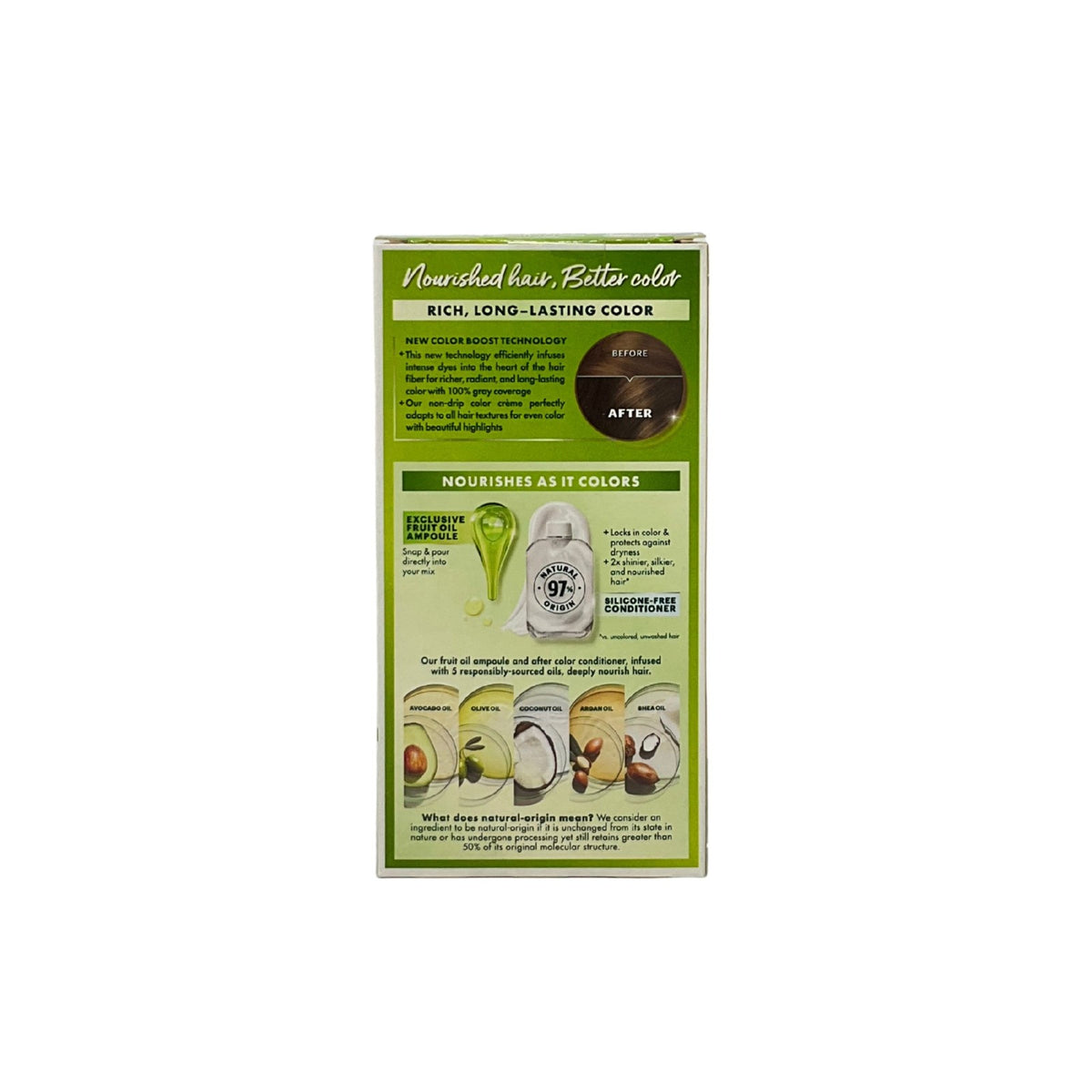 Garnier Nutrisse Nourishing Hair Color Creme,#50 Medium Natural Brown, 1 Kit