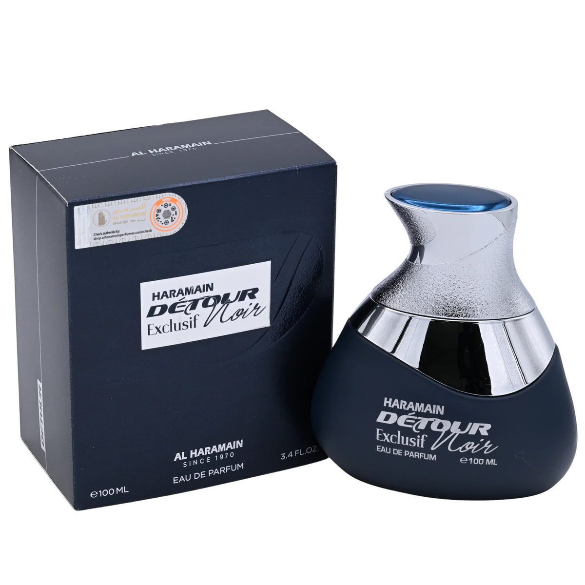 Al Haramain Detour Noir Exclusif EDP Spray Unisex 3.4 oz New Box