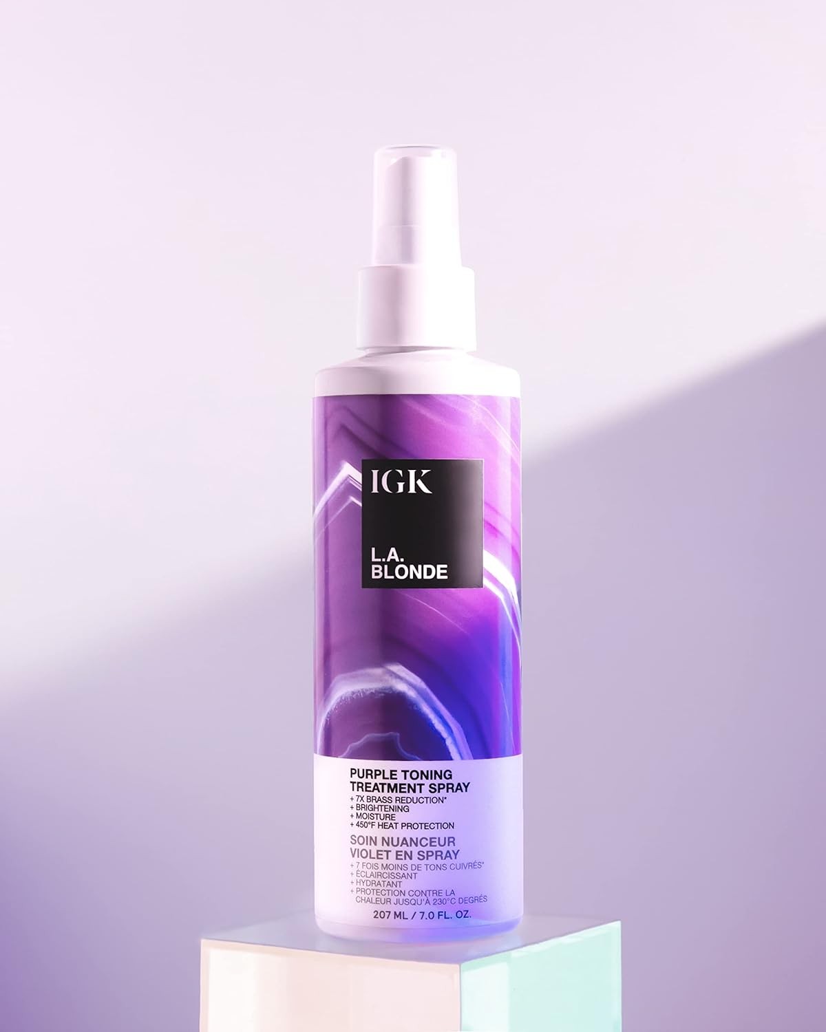 IGK LA BLONDE Purple Toning Treatment Spray 7 oz