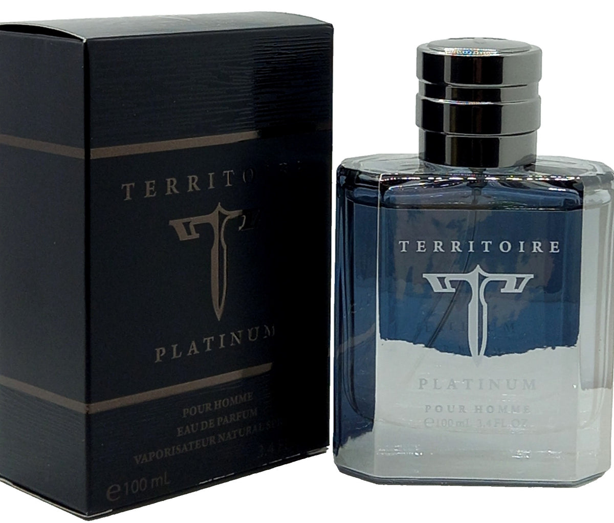 TERRITOIRE PLATINUM By YZY EAU DE PARFUM SPRAY FOR MEN 3.4 Oz / 100 ml BRAND NEW