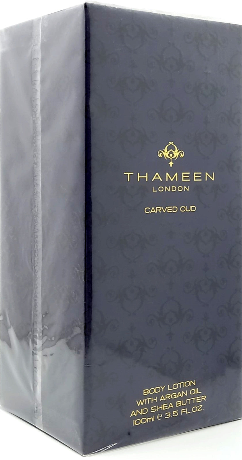 THAMEEN CARVED OUD BODY LOTION WITH ARGAN OIL UNISEX 3.5 Oz / 100 ml BRAND NEW!