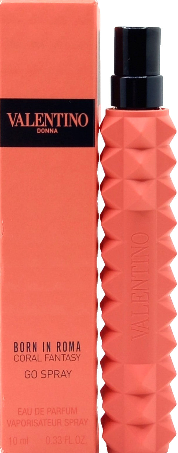 VALENTINO DONNA BORN IN ROMA CORAL FANTASY EDP GO SPRAY FOR WOMEN 0.33 Oz / 10ml
