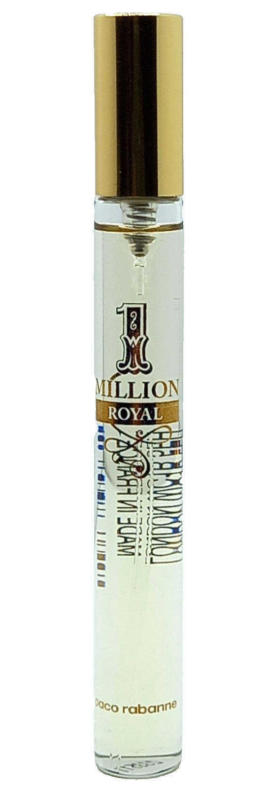 PACO RABANNE 1 MILLION ROYAL PARFUM SPRAY PEN FOR MEN 0.34 Oz / 10ml TRAVEL SIZE