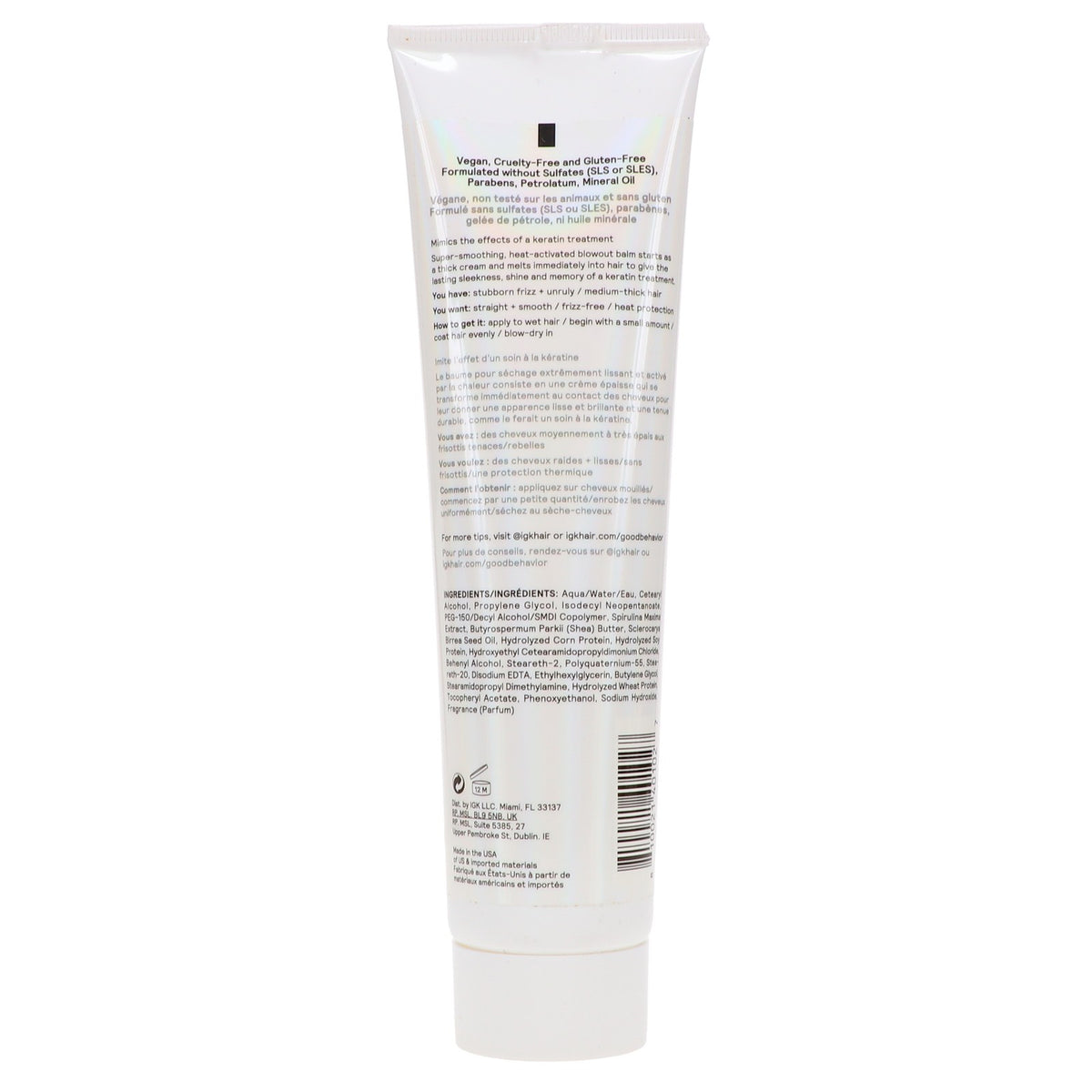 IGK Good Behavior Spirulina Protein Smoothing Blowout Balm - 5 oz