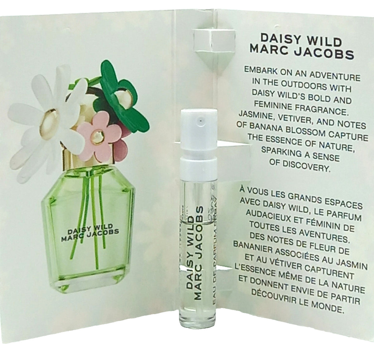 MARC JACOBS DAISY WILD EAU DE PARFUM VIAL SPRAY FOR WOMEN 0.04 Oz SAMPLE SIZE!!!