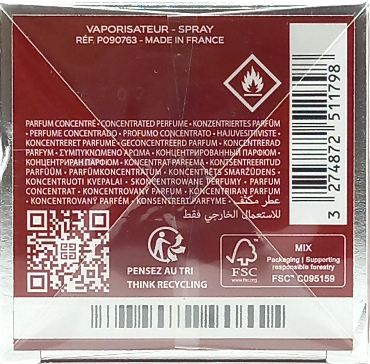 GIVENCHY L'INTERDIT ELIXIR PARFUM CONCENTRE SPRAY WOMEN 2.7 Oz / 80 ml BRAND NEW
