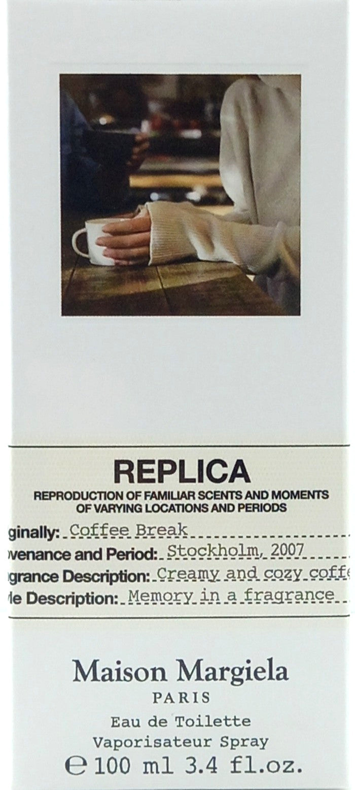 MAISON MARGIELA REPLICA COFFEE BREAK EAU DE TOILETTE SPRAY UNISEX 3.4 Oz / 100ml