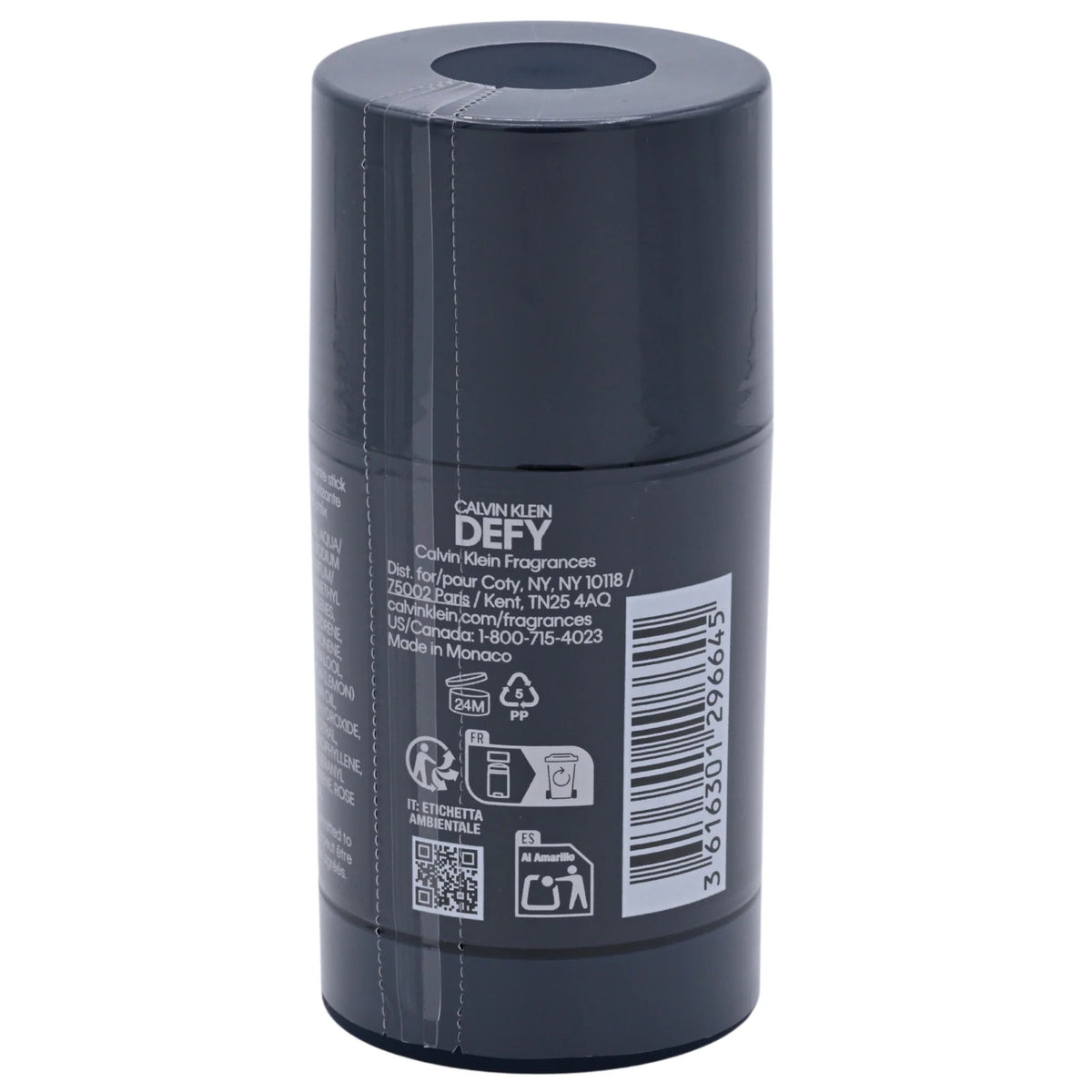 Calvin Klein Defy Deodorant Stick (Alcohol-Free) for Men, 2.4 oz / 75 ml
