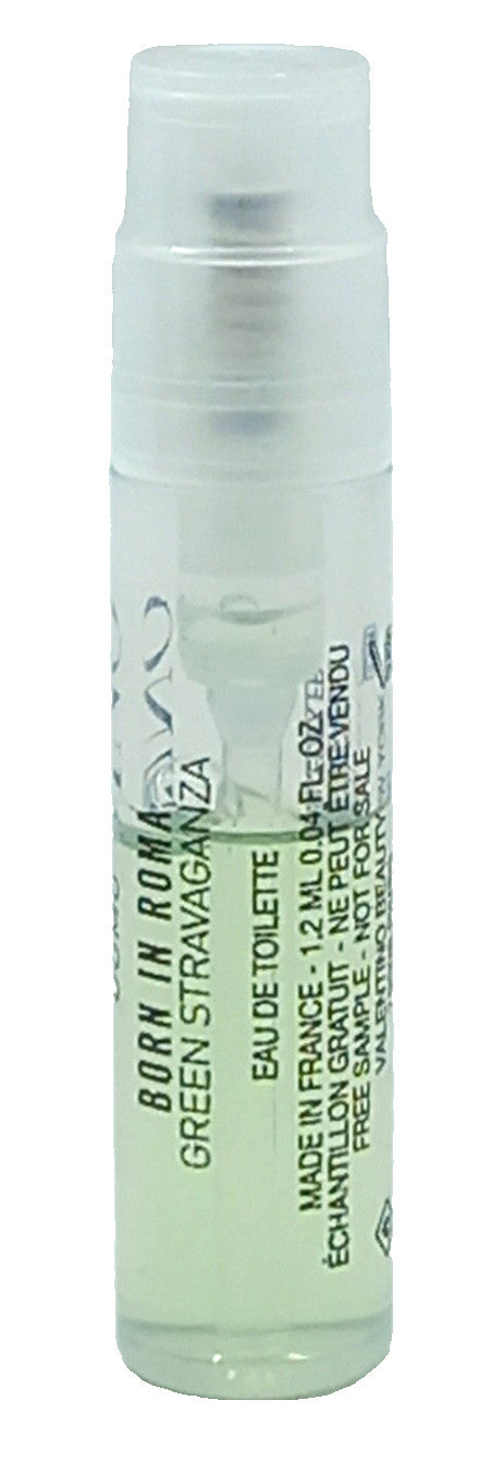 VALENTINO UOMO BORN IN ROMA GREEN STRAVAGANZA EDT VIAL SPRAY FOR MEN 0.04 Oz NEW