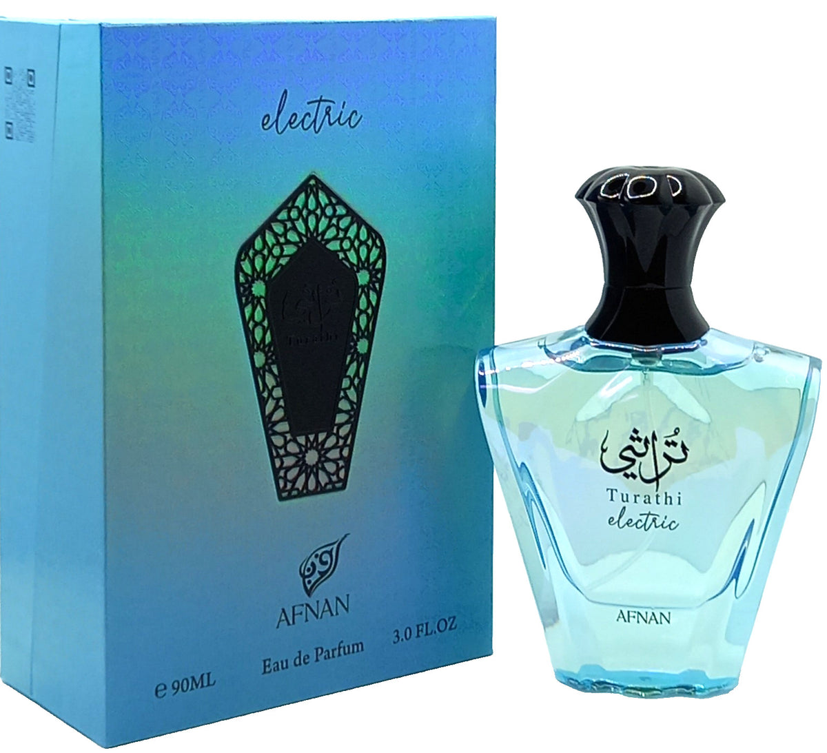 AFNAN TURATHI ELECTRIC EAU DE PARFUM SPRAY UNISEX 3.0 Oz / 90 ml BRAND NEW ITEM!