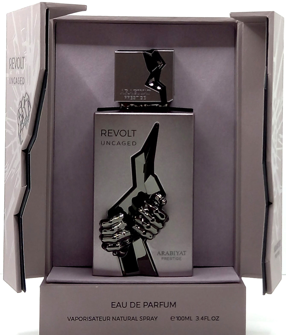 ARABIYAT PRESTIGE REVOLT UNCAGED EAU DE PARFUM SPRAY UNISEX 3.4 Oz / 100 ml NEW!