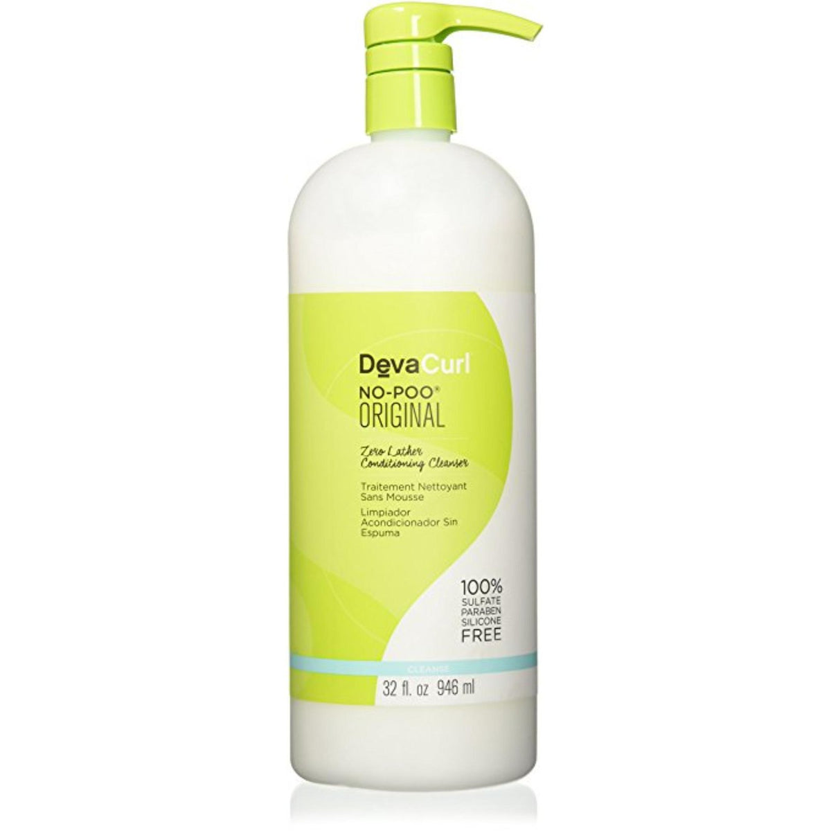 DevaCurl No Poo Zero Lather Conditioning Cleanser 32 oz