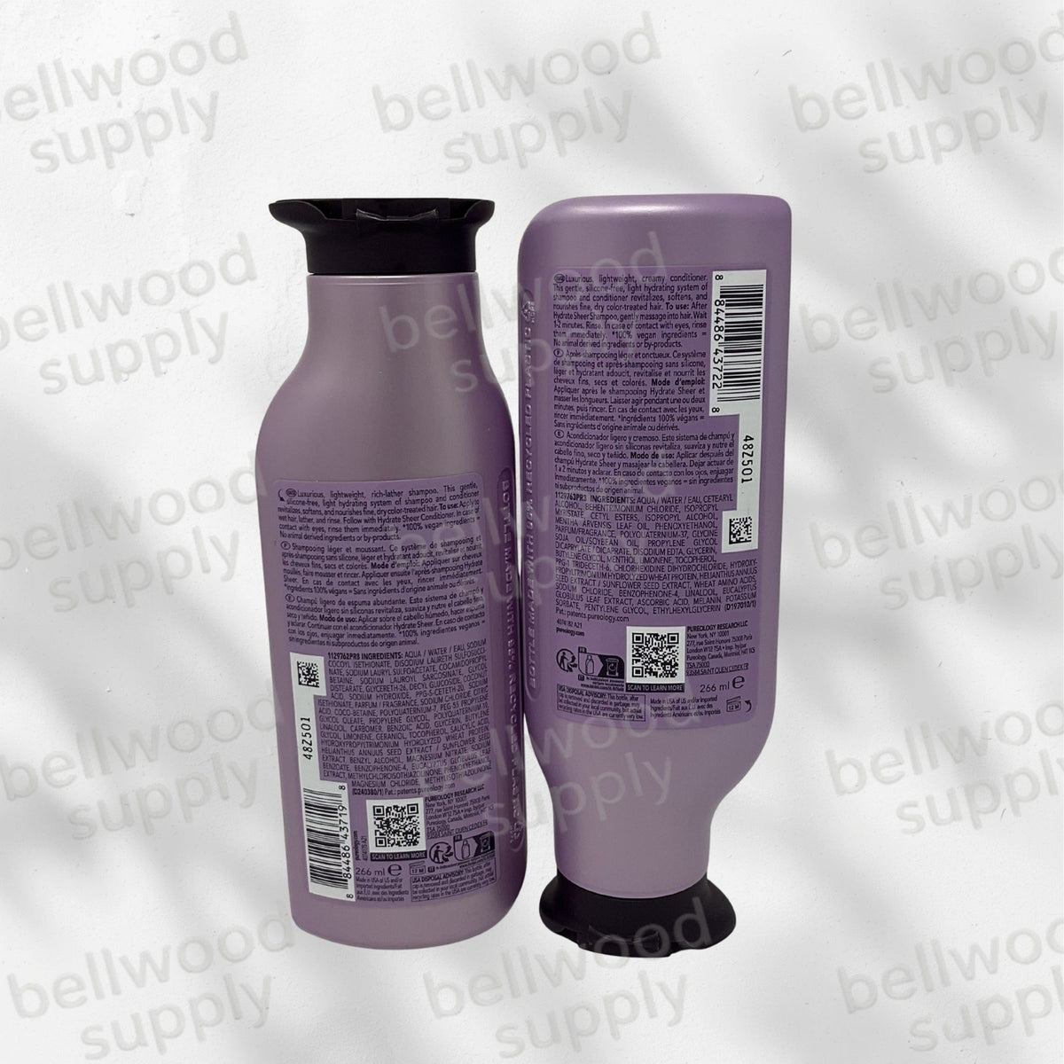 Pureology Hydrate SHEER Shampoo & Conditioner Duo Set 9 oz New