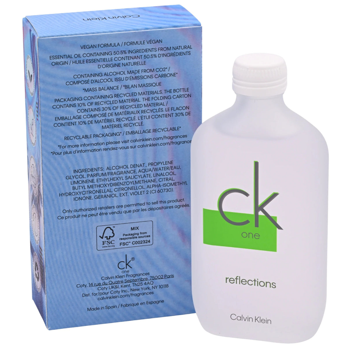 Calvin Klein CK One Reflections EDT Unisex Spray 3.4 oz New in Box