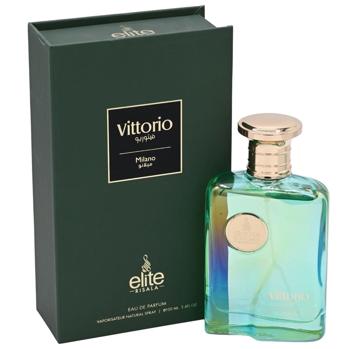 Risala Elite Vittorio Milano Eau de Parfum Spray for Men 3.4 fl oz (100 ml)