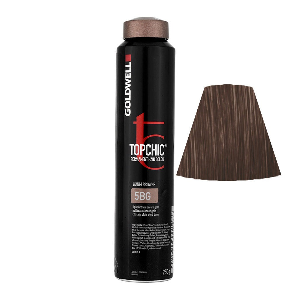 Goldwell Topchic Hair Color (Can) 5BG Light Brown Gold Brown 8.6 oz
