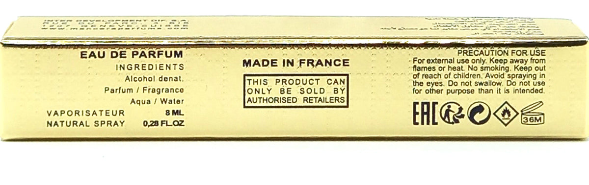 MANCERA AQUA WOOD EAU DE PARFUM PEN SPRAY FOR MEN 0.28 Oz / 8 ml TRAVEL SIZE!!!