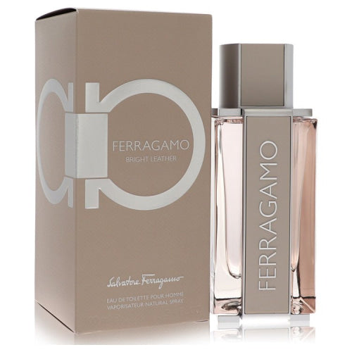 Salvatore Ferragamo Bright Leather by Salvatore FerragamoEau De Toilette Spray 3.4 oz 3.4 oz / 100 ml / Alcohol, Amber, Woody, Aldehyde,
