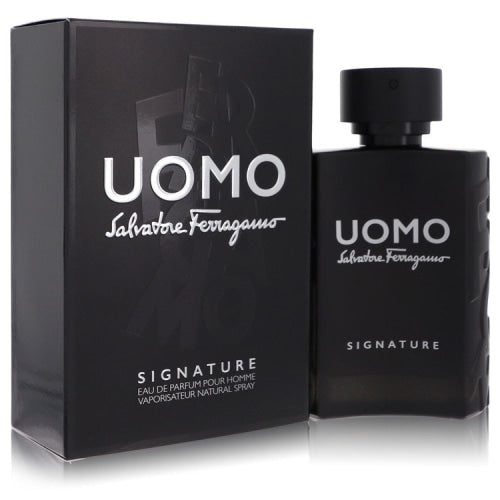 Salvatore Ferragamo Uomo Signature by Salvatore FerragamoEau De Parfum Spray 3.4 oz 3.4 oz / 100 ml / Alcohol, Amber, Woody, Aldehyde, Oils
