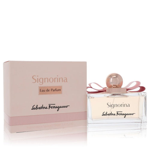 Signorina by Salvatore FerragamoEau De Parfum Spray 3.4 oz 3.4 oz / 100 ml / Alcohol, Amber, Woody, Aldehyde, Oils Women