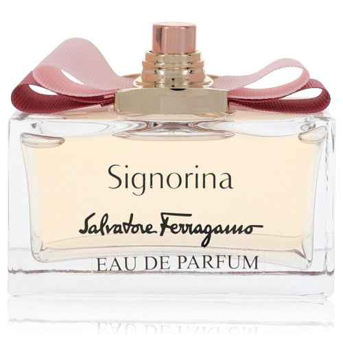 Signorina by Salvatore FerragamoEau De Parfum Spray (Tester) 3.4 oz 3.4 oz / 100 ml / Alcohol, Amber, Woody, Aldehyde, Oils Women