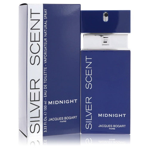 Silver Scent Midnight by Jacques BogartEau De Toilette Spray 3.4 oz 3.4 oz / 100 ml / Alcohol, Amber, Woody, Aldehyde, Oils Men