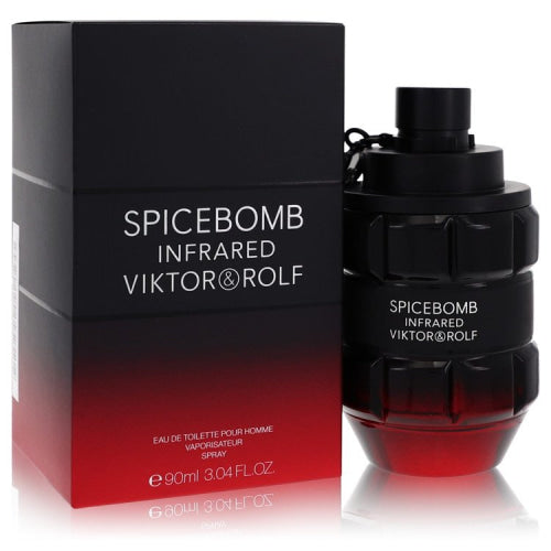 Spicebomb Infrared by Viktor & RolfEau De Toilette Spray 3 oz 3 oz / 90 ml / Alcohol, Amber, Woody, Aldehyde, Oils Men