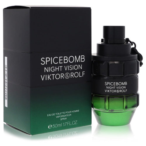 Spicebomb Night Vision by Viktor & RolfEau De Toilette Spray 1.7 oz 1.7 oz / 50 ml / Alcohol, Amber, Woody, Aldehyde, Oils Men