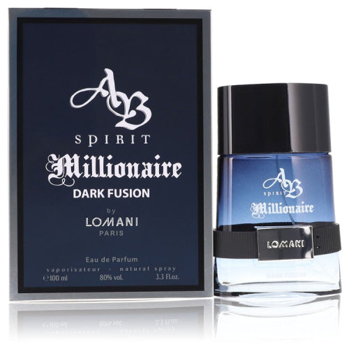 Spirit Millionaire Dark Fusion by LomaniEau De Parfum Spray 3.3 oz 3.3 oz / 100 ml / Alcohol, Amber, Woody, Aldehyde, Oils Men