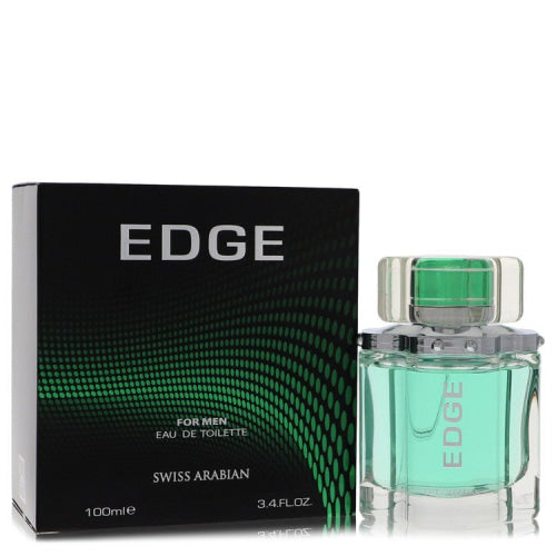 Swiss Arabian Edge by Swiss ArabianEau De Toilette Spray 3.4 oz 3.4 oz / 100 ml / Alcohol, Amber, Woody, Aldehyde, Oils Men