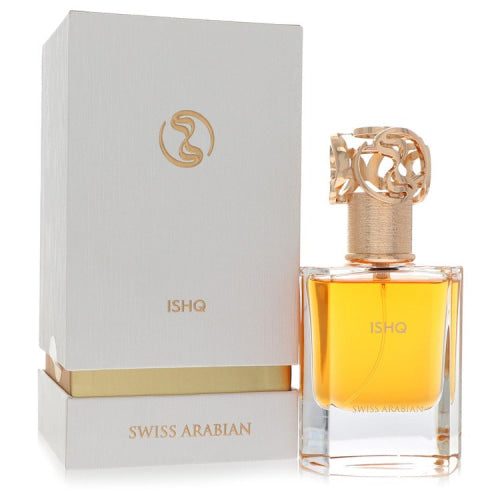 Swiss Arabian Ishq by Swiss ArabianEau De Parfum Spray (Unisex) 1.7 oz 1.7 oz / 50 ml / Alcohol, Amber, Woody, Aldehyde, Oils Unisex