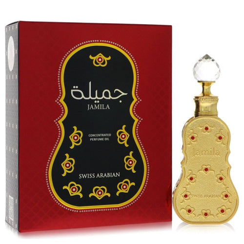 Swiss Arabian Jamila by Swiss ArabianConcentrated Perfume Oil 0.5 oz 0.5 oz / 15 ml / Alcohol, Amber, Woody, Aldehyde, Oils Women