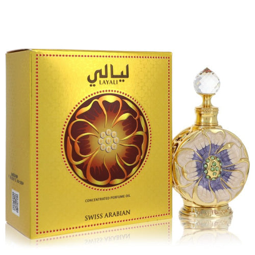 Swiss Arabian Layali by Swiss ArabianConcentrated Perfume Oil 0.5 oz 0.5 oz / 15 ml / Alcohol, Amber, Woody, Aldehyde, Oils Women