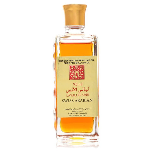 Swiss Arabian Layali El Ons by Swiss ArabianConcentrated Perfume Oil Free From Alcohol (Unboxed) 3.21 oz 3.21 oz / 95 ml / Alcohol, Amber,