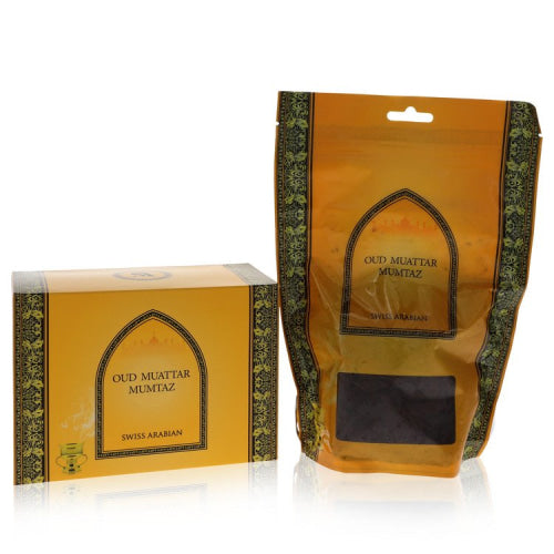 Swiss Arabian Oud Muattar Mumtaz by Swiss ArabianIncense (Unisex) 3.4 oz 3.4 oz / 100 ml / Alcohol, Amber, Woody, Aldehyde, Oils Unisex