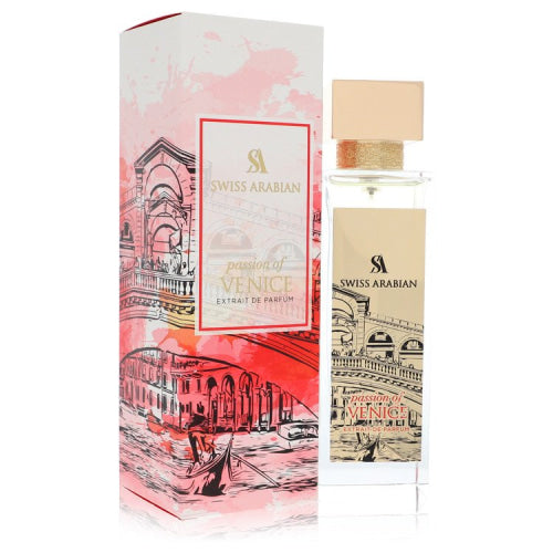 Swiss Arabian Passion of Venice by Swiss ArabianExtrait De Parfum Spray (Unixex) 3.4 oz 3.4 oz / 100 ml / Alcohol, Amber, Woody, Aldehyde,