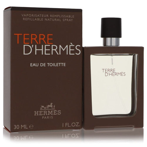 Terre D’Hermes by HermesEau De Toilette Spray Spray Refillable 1 oz 1 oz / 30 ml / Alcohol, Amber, Woody, Aldehyde, Oils Men