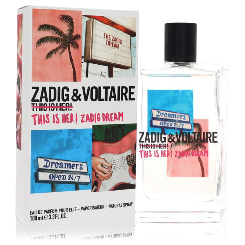 This Is Her! Zadig Dream by Zadig & VoltaireEau De Parfum Spray 3.4 oz 3.4 oz / 100 ml / Alcohol, Amber, Woody, Aldehyde, Oils Women