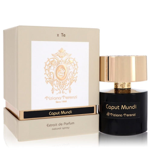 Tiziana Terenzi Caput Mundi by Tiziana TerenziExtrait De Parfum Spray 3.38 oz 3.38 oz / 100 ml / Alcohol, Amber, Woody, Aldehyde, Oils Women