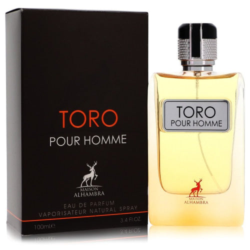Toro Pour Homme by Maison AlhambraEau De Parfum Spray 3.4 oz 3.4 oz / 100 ml / Alcohol, Amber, Woody, Aldehyde, Oils Men