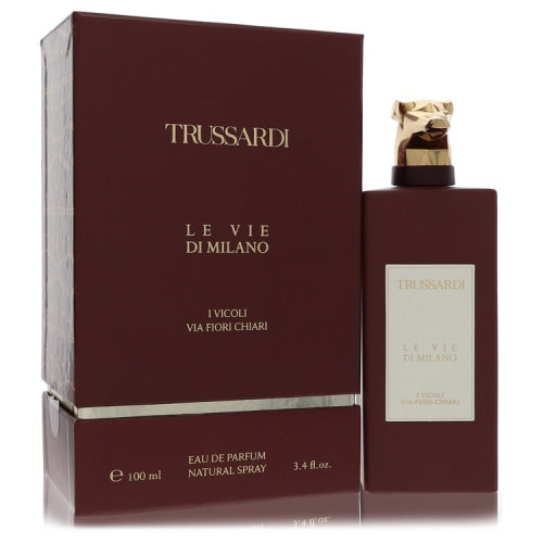 Trussardi I Vicoli Via Fiori Chiari by TrussardiEau De Parfum Spray (Unisex) 3.4 oz 3.4 oz / 100 ml / Alcohol, Amber, Woody, Aldehyde, Oils