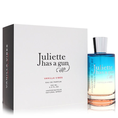 Vanilla Vibes by Juliette Has a GunEau De Parfum Spray 3.3 oz 3.3 oz / 100 ml / Alcohol, Amber, Woody, Aldehyde, Oils Women