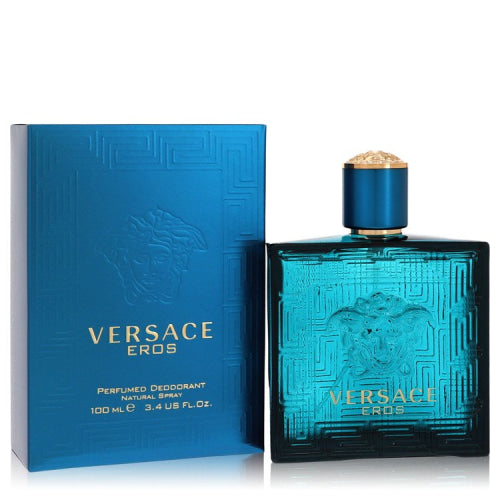 Versace Eros by VersaceDeodorant Spray 3.4 oz 3.4 oz / 100 ml / Alcohol, Amber, Woody, Aldehyde, Oils Men