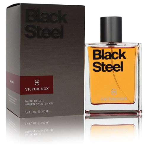 Victorinox Black Steel by VictorinoxEau De Toilette Spray 3.4 oz 3.4 oz / 100 ml / Alcohol, Amber, Woody, Aldehyde, Oils Men