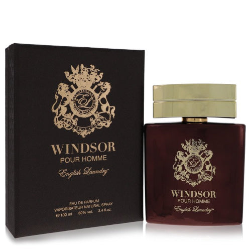 Windsor Pour Homme by English LaundryEau De Parfum Spray 3.4 oz 3.4 oz / 100 ml / Alcohol, Amber, Woody, Aldehyde, Oils Men