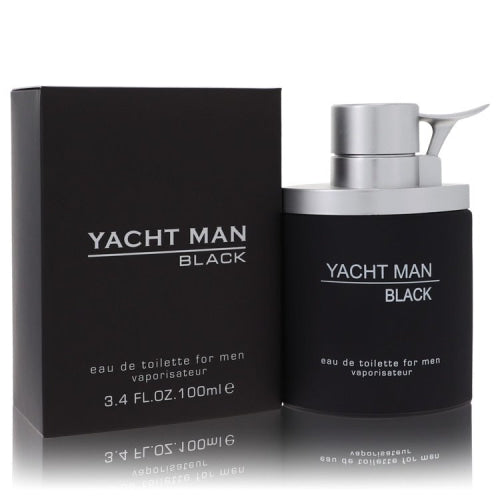 Yacht Man Black by MyrurgiaEau De Toilette Spray 3.4 oz 3.4 oz / 100 ml / Alcohol, Amber, Woody, Aldehyde, Oils Men