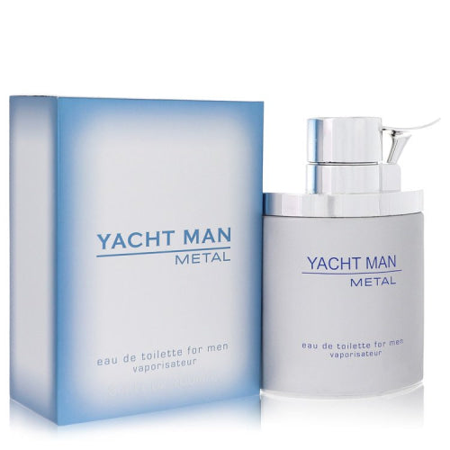 Yacht Man Metal by MyrurgiaEau De Toilette Spray 3.4 oz 3.4 oz / 100 ml / Alcohol, Amber, Woody, Aldehyde, Oils Men